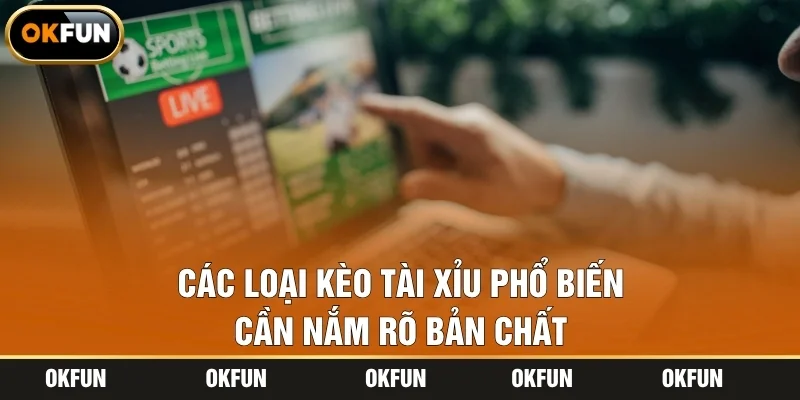 Các loại kèo tài xỉu phổ biến cần nắm rõ bản chất